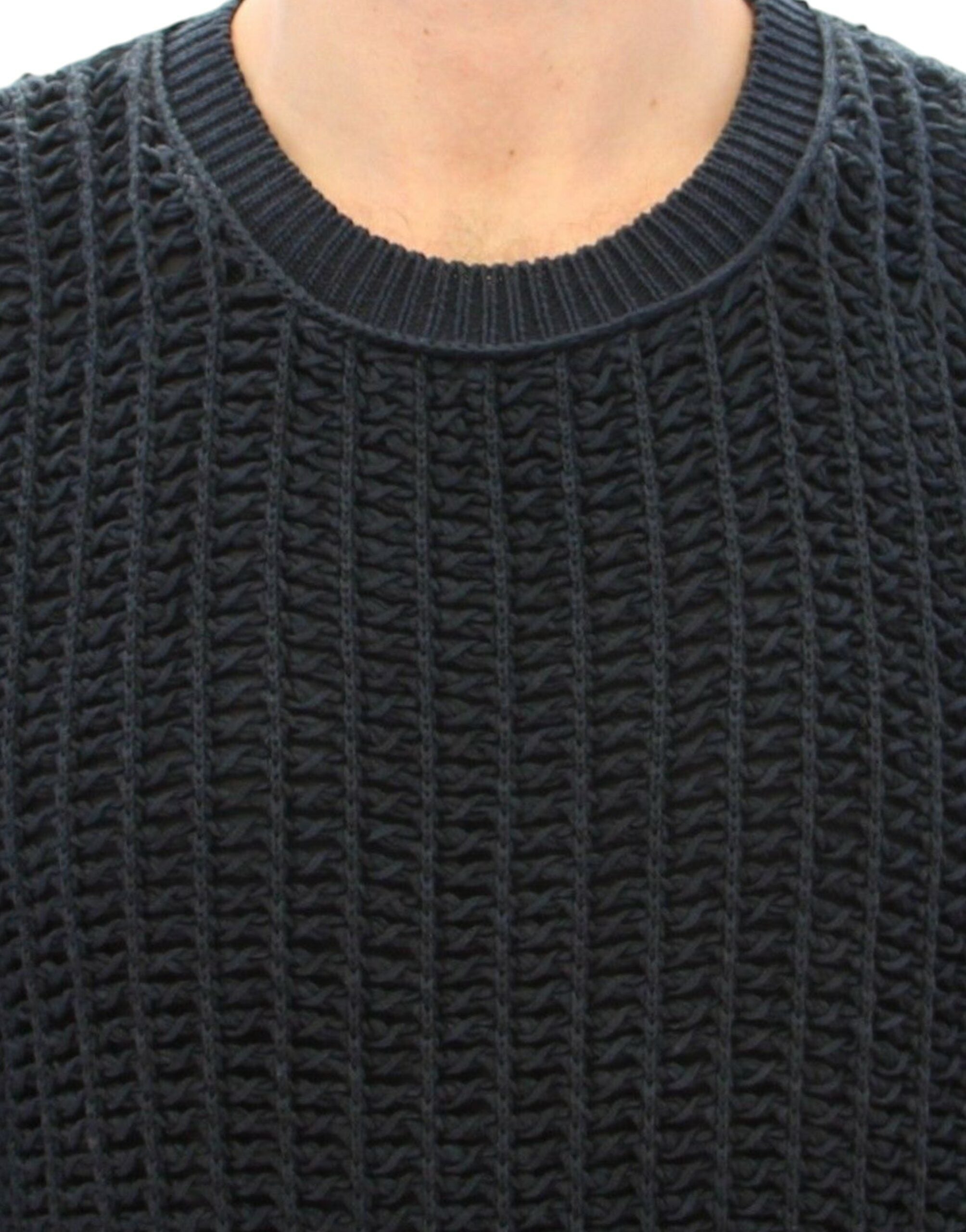 Dolce & Gabbana Blue Runway Netz Pullover Netted Sweater - Whispers Of Wisdom Clothing