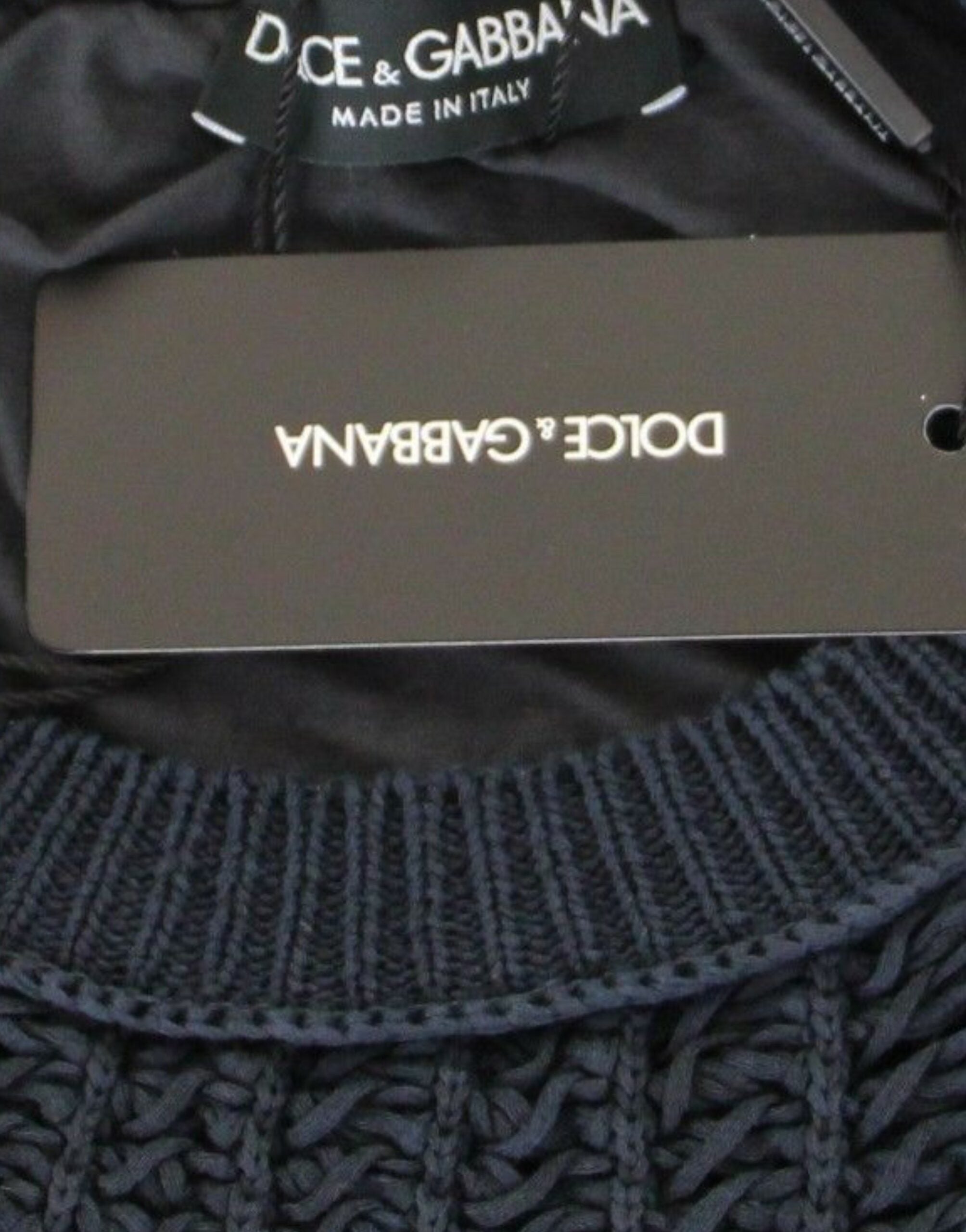 Dolce & Gabbana Blue Runway Netz Pullover Netted Sweater - Whispers Of Wisdom Clothing