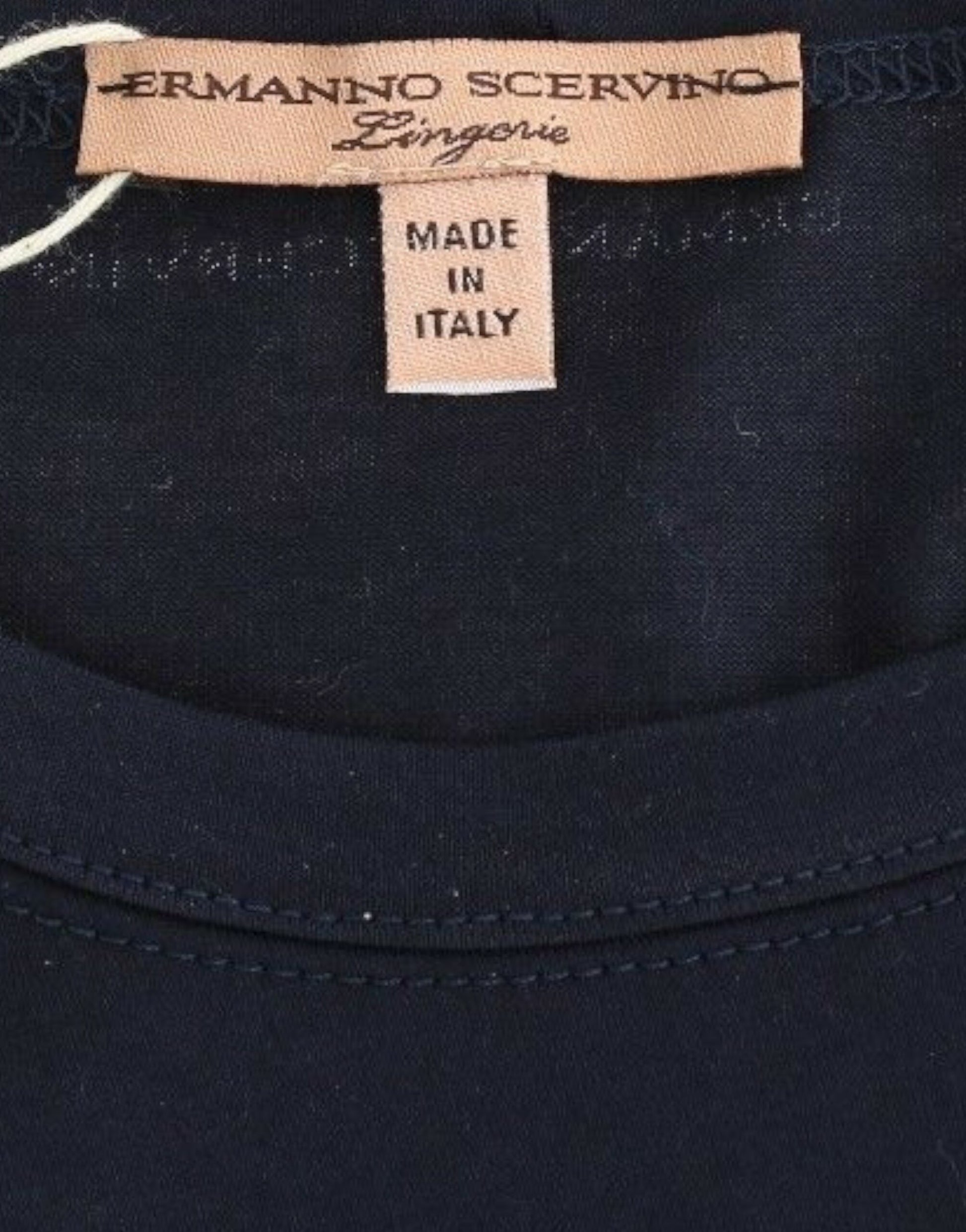 Ermanno Scervino Lingerie Blue Crewneck Cotton Logo T-shirt - Whispers Of Wisdom Clothing