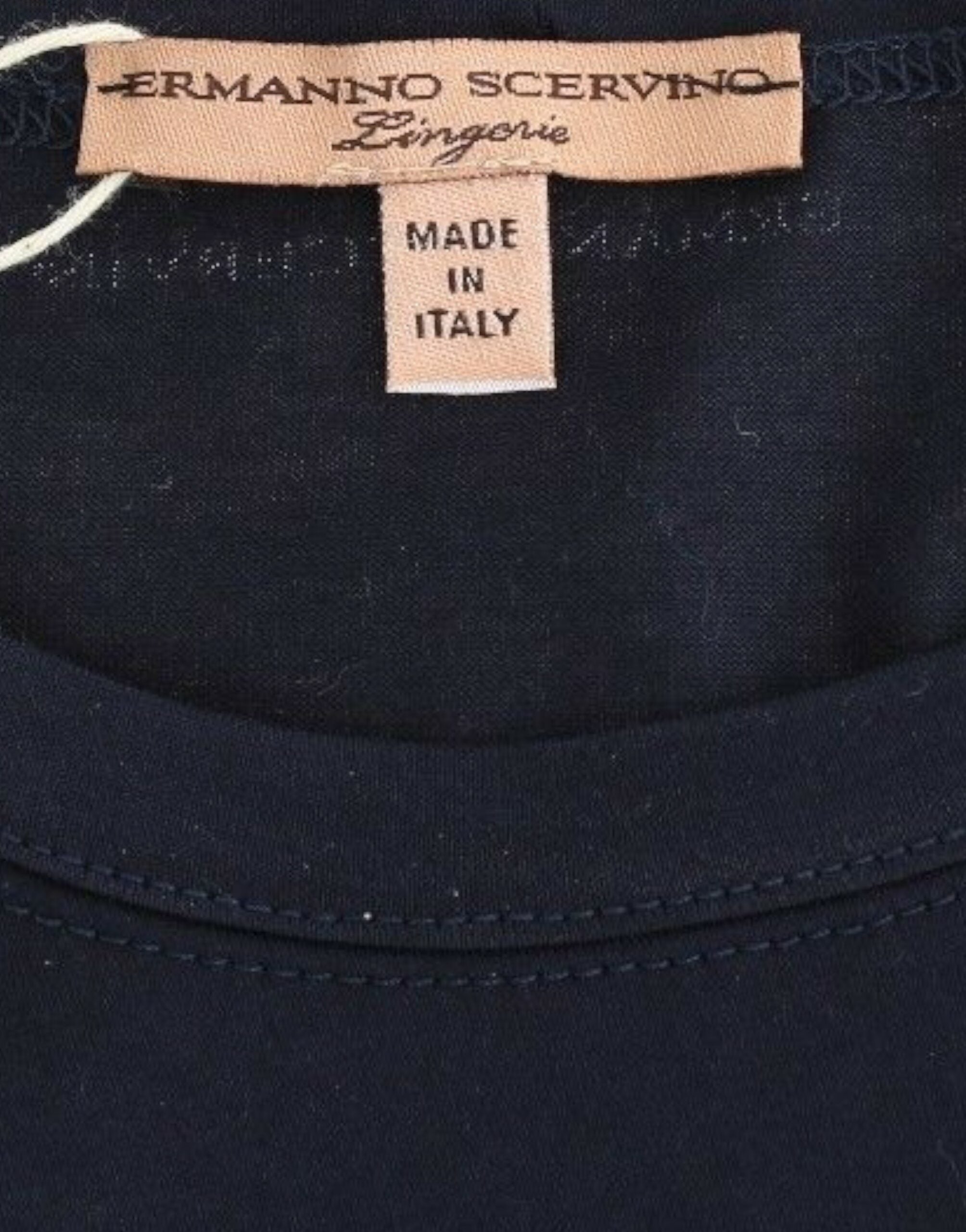 Ermanno Scervino Lingerie Blue Crewneck Cotton Logo T-shirt - Whispers Of Wisdom Clothing