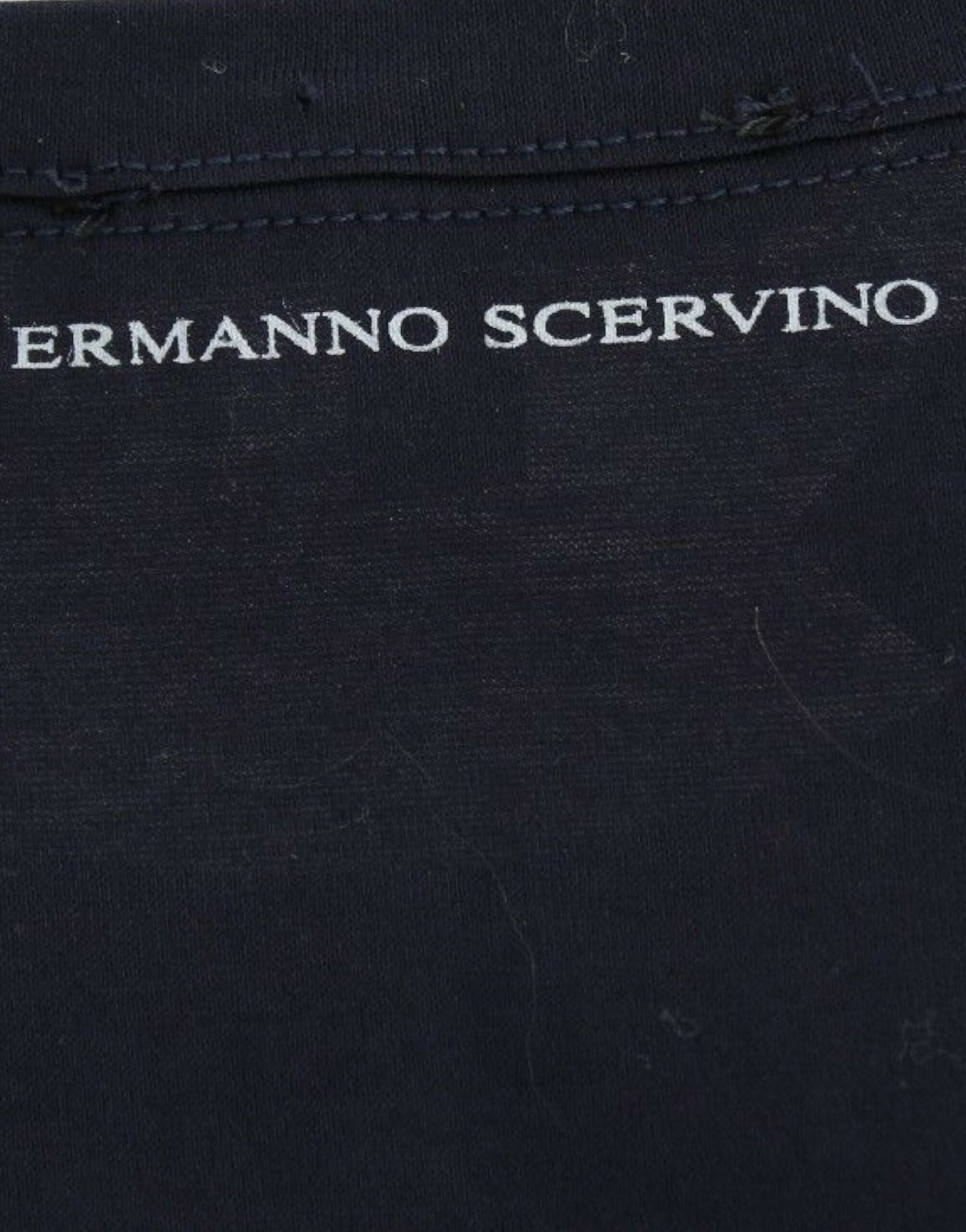 Ermanno Scervino Lingerie Blue Crewneck Cotton Logo T-shirt - Whispers Of Wisdom Clothing