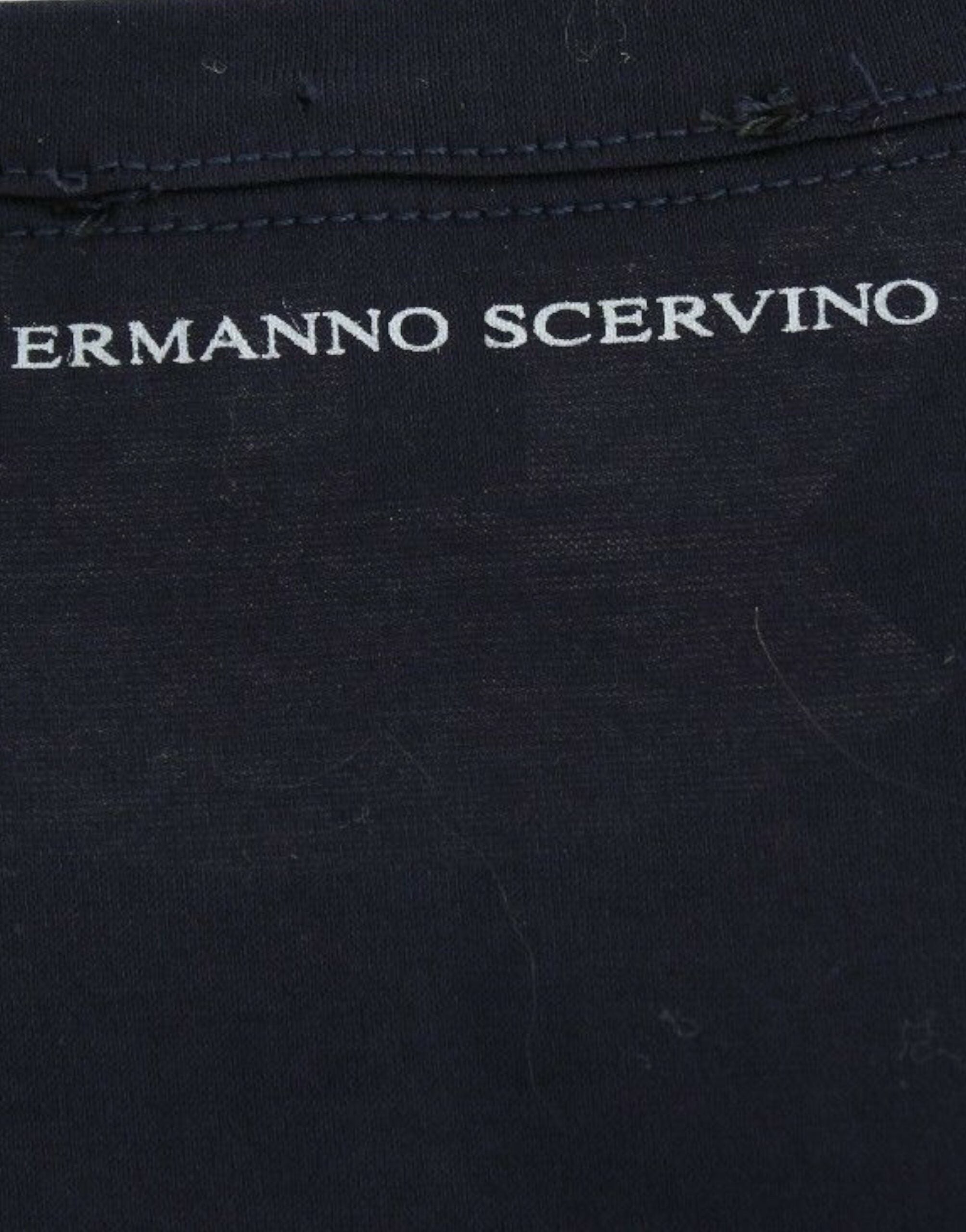 Ermanno Scervino Lingerie Blue Crewneck Cotton Logo T-shirt - Whispers Of Wisdom Clothing