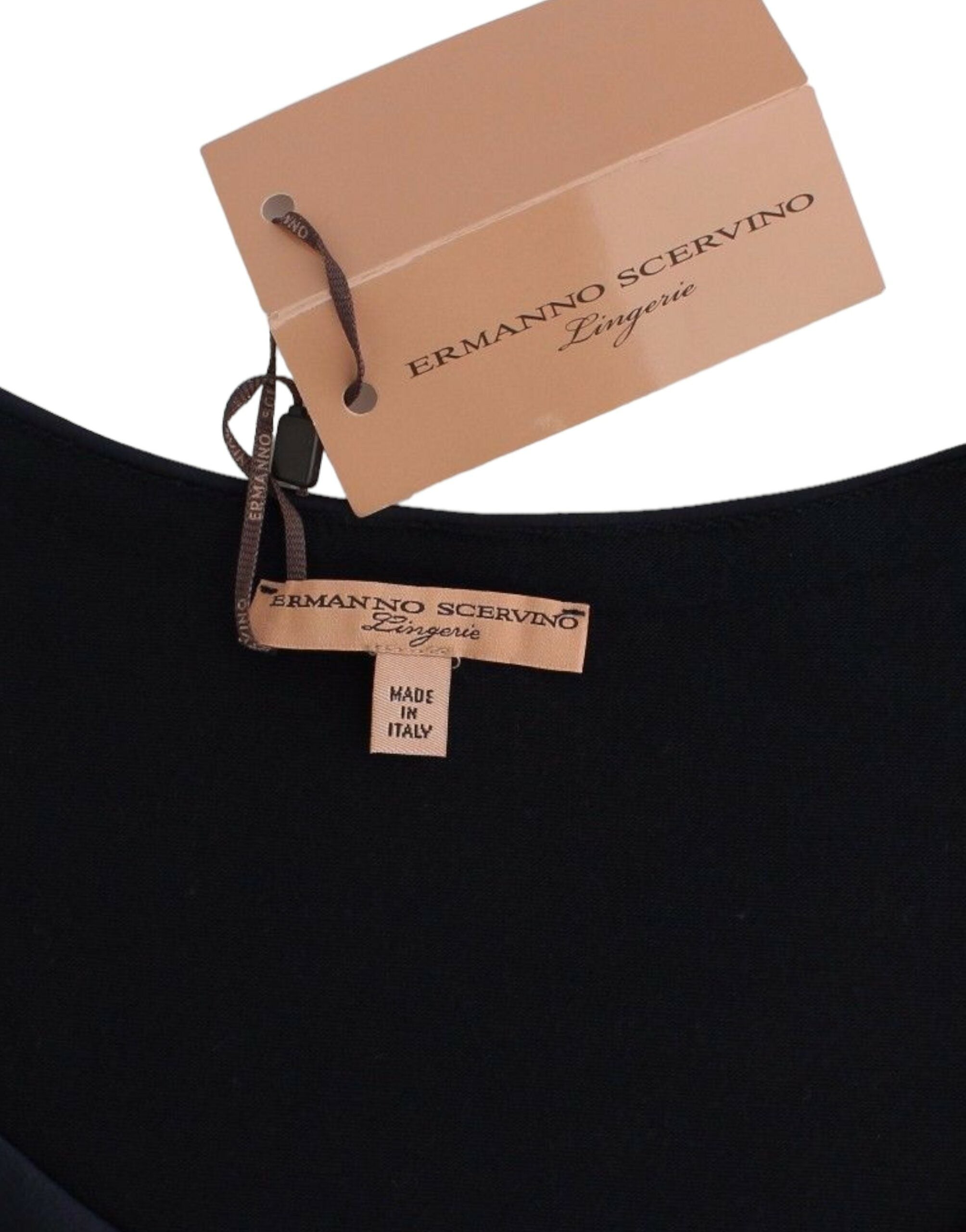 Ermanno Scervino Lingerie Blue Top Blouse Jumper Lace Rayon - Whispers Of Wisdom Clothing