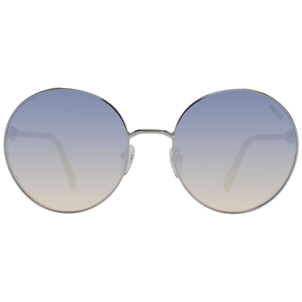 Emilio Pucci Silver Metal Sunglasses