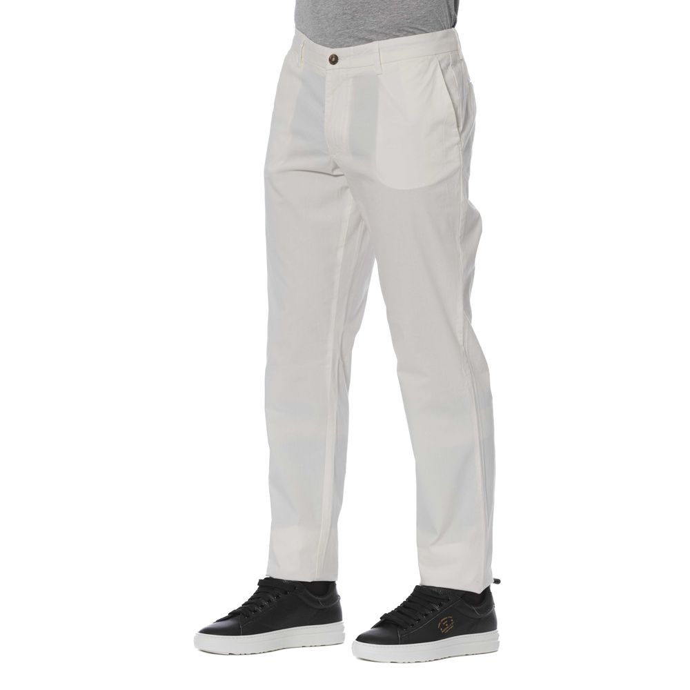 Trussardi Jeans White Cotton Men's Jeans