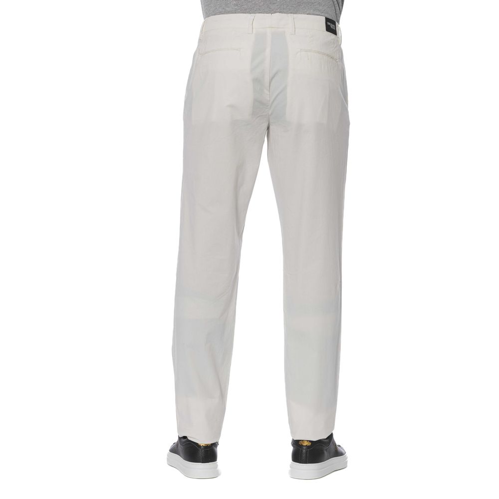 Trussardi Jeans White Cotton Men's Jeans