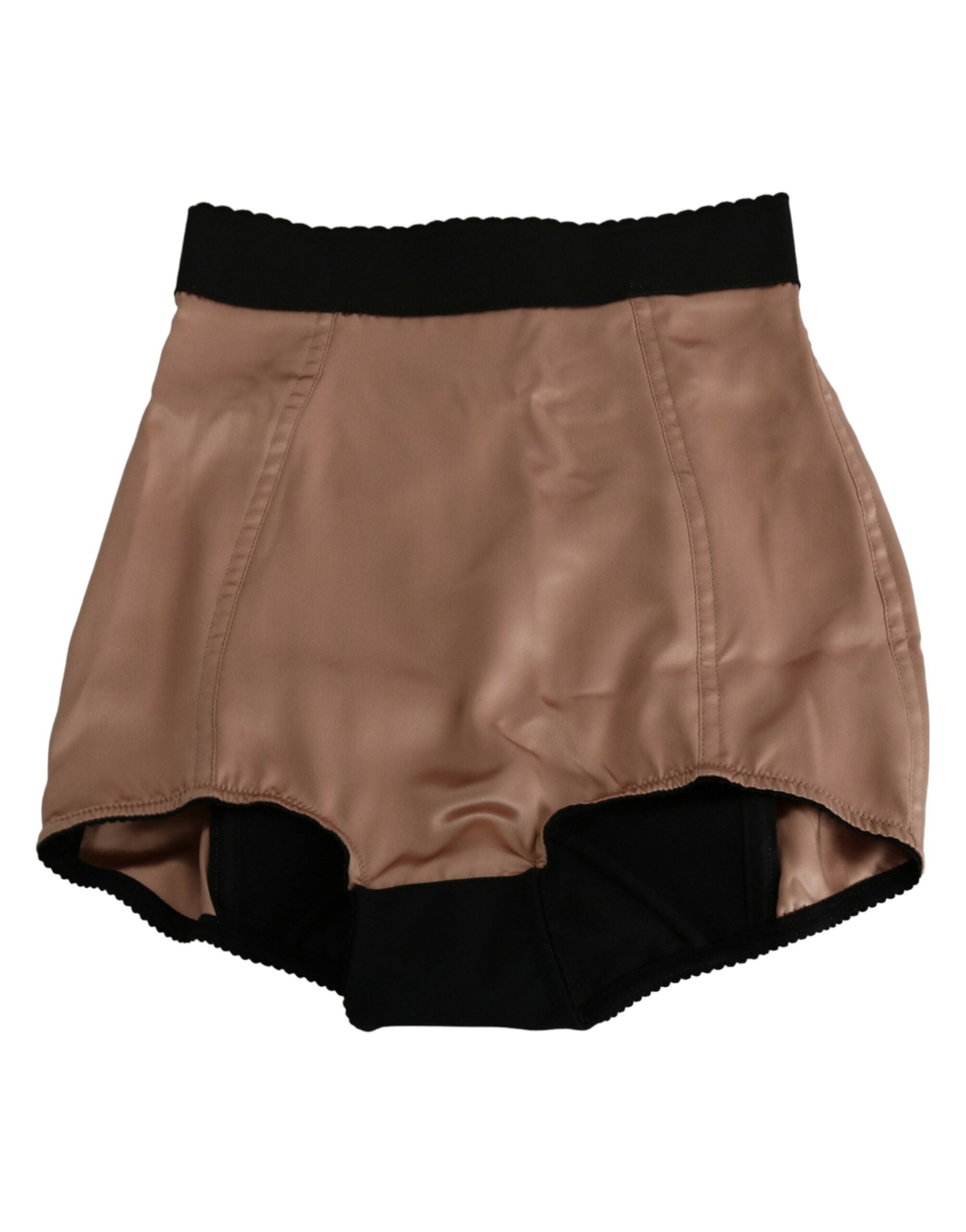 Dolce & Gabbana Beige Silk High Waist Mini Hot Pants Shorts - Whispers Of Wisdom Clothing
