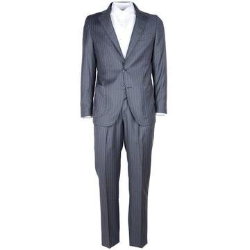 Made in Italy Gray Wool Men's Suit