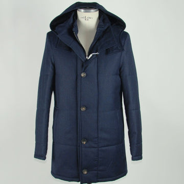 Made in Italy Blue Wool Men's Jacket