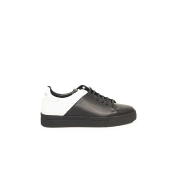Cerruti 1881 Black And White Cowhide Sneaker