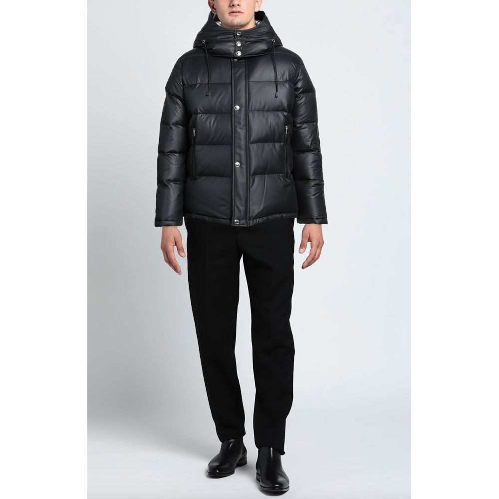 جاكيت رجالي من البوليستر باللون الأسود من Aquascutum