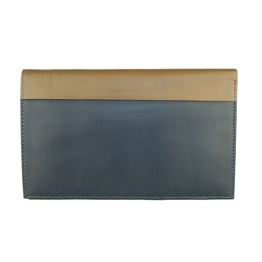 Cavalli Class Blue Leather Wallet