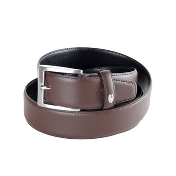Cavalli Class Brown Leather Di Calfskin Belt