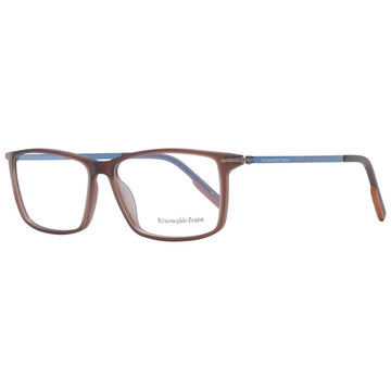 Ermenegildo Zegna Brown Plastic Glasses (Frames)