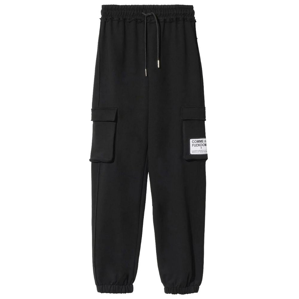 Comme Des Fuckdown جينز وبانت قطن أسود