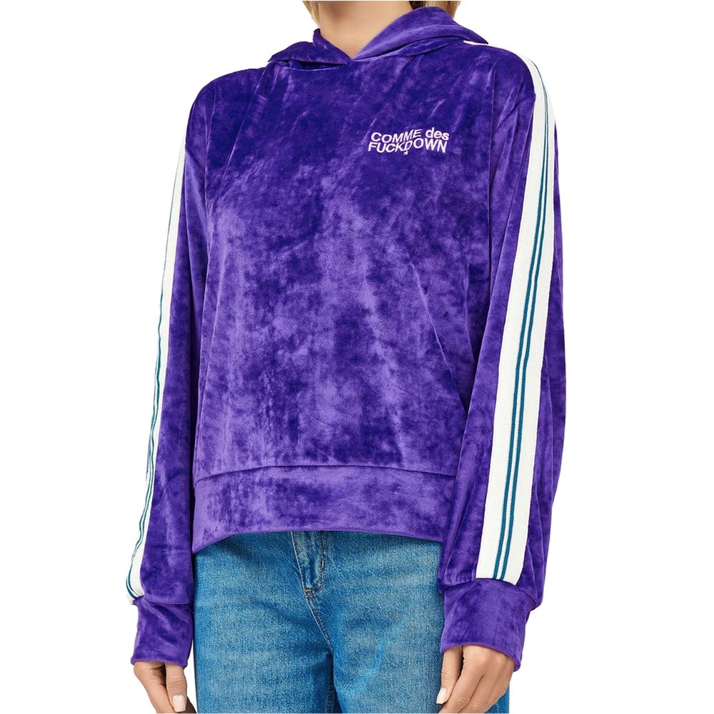 Comme Des Fuckdown Purple Polyester Women Sweater
