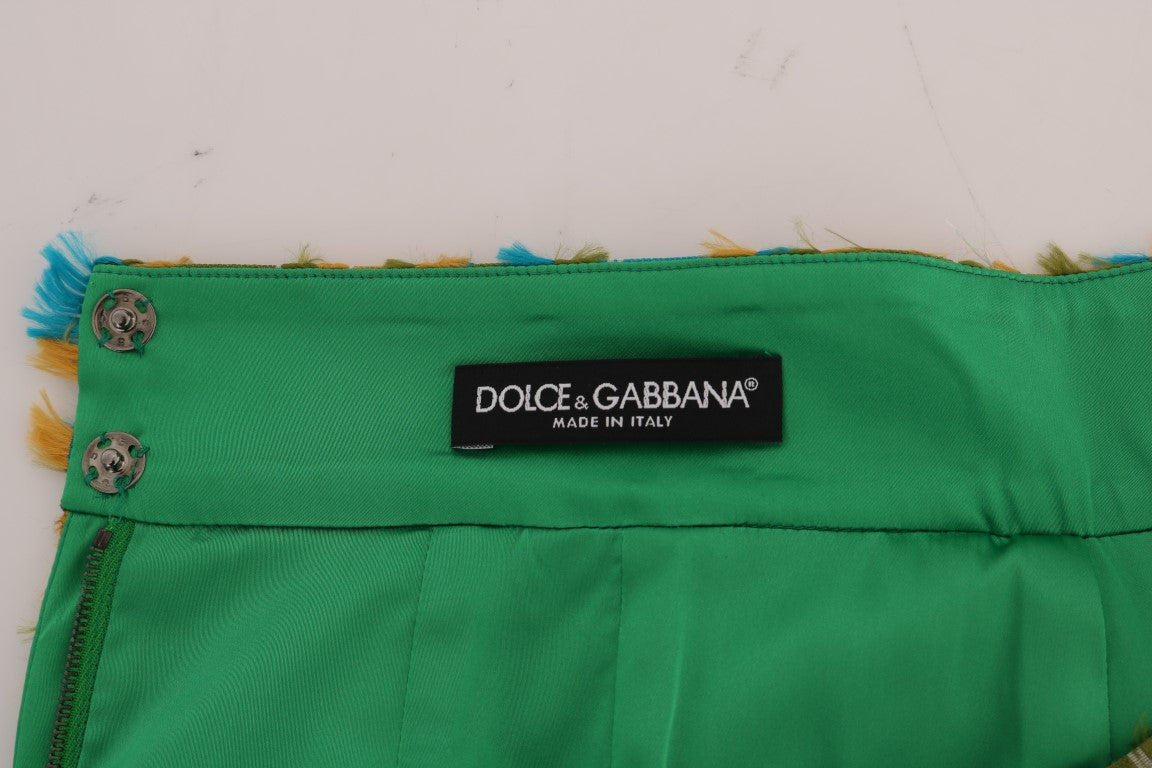 Dolce & Gabbana Multicolor Jacquard Straight Pencil Skirt - Whispers Of Wisdom Clothing