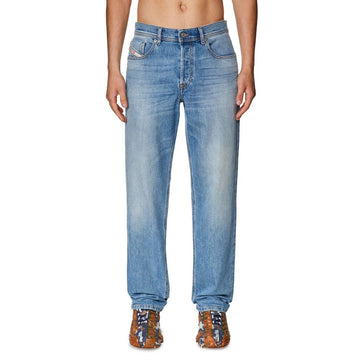 Diesel Light Blue Cotton Men's Regular-Fit Jean