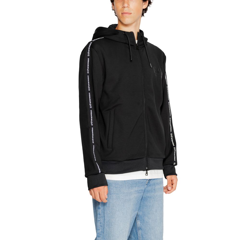 EA7 Emporio Armani هودي بوليستر أسود