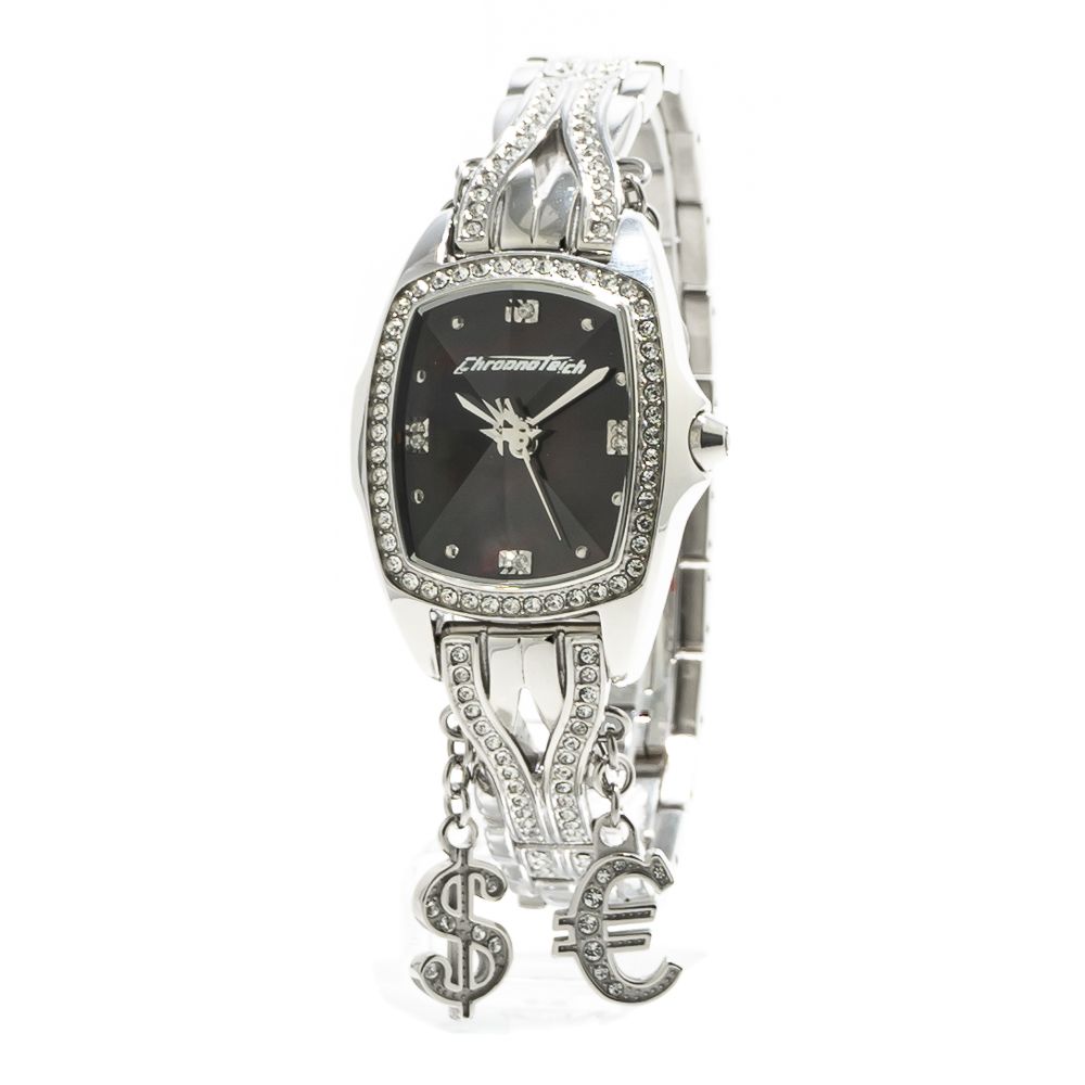 Chronotech Silver Stainless Steel Watch