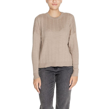 Only Beige Marabou Sweatshirt
