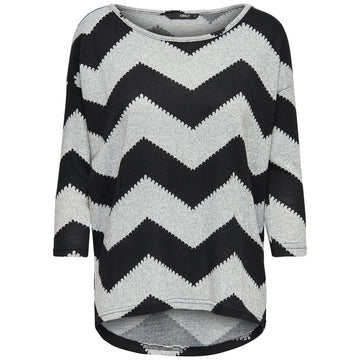 Only Gray Polyester Pattern Shirt