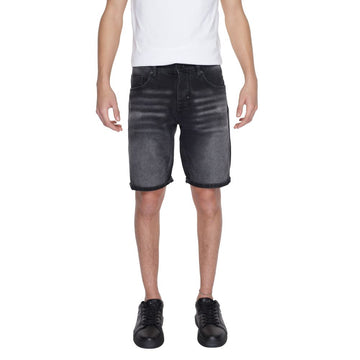 Antony Morato Black Cotton Bermuda