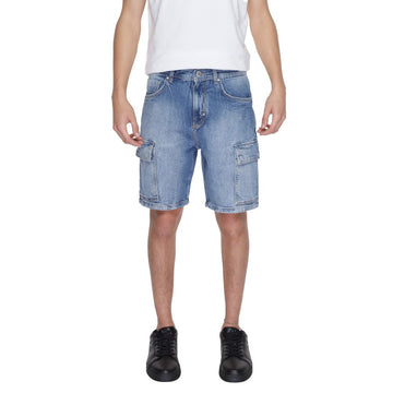 Antony Morato Blue Cotton Bermuda
