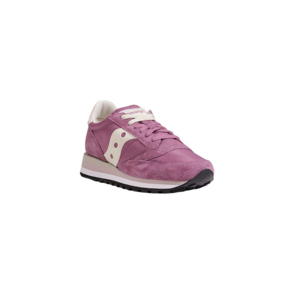 حذاء رياضي من الجلد المدبوغ باللون الوردي من Saucony