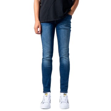 Jack Jones Blue Cotton Skinny Jeans