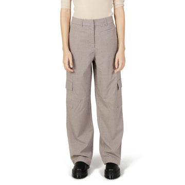 Only Beige Polyester Cargo Pants