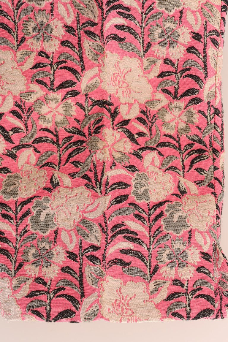 Dolce & Gabbana Pink Floral Brocade Capri Pants - Whispers Of Wisdom Clothing