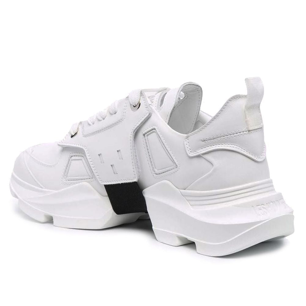 Les Hommes White Calfskin Sneaker