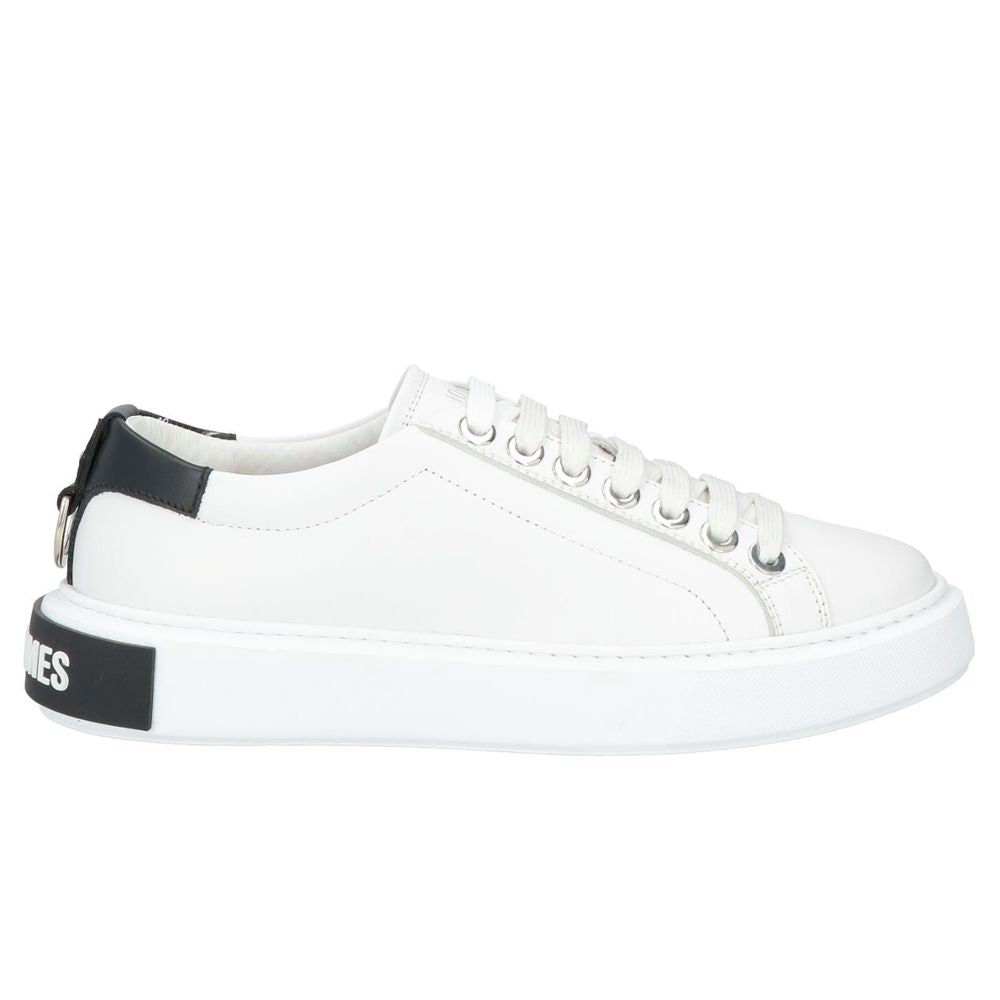 Les Hommes White Calfskin Sneaker