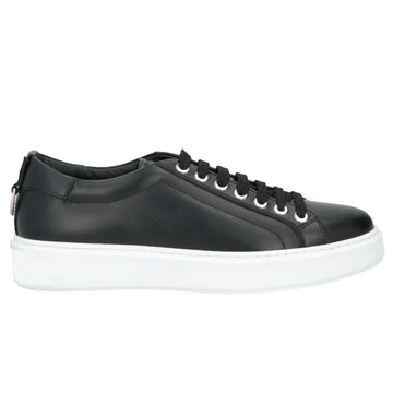Les Hommes Black Calfskin Sneaker