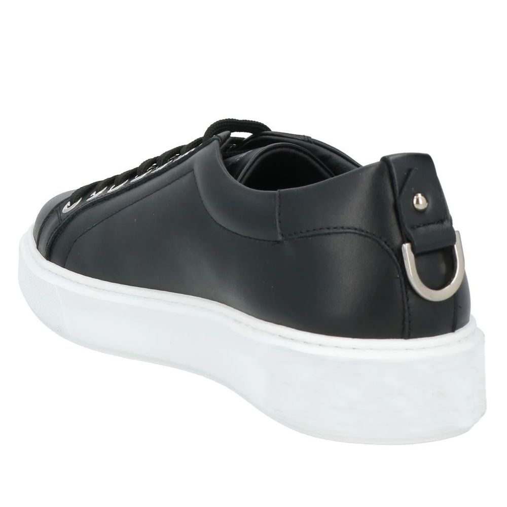 Les Hommes Black Calfskin Sneaker
