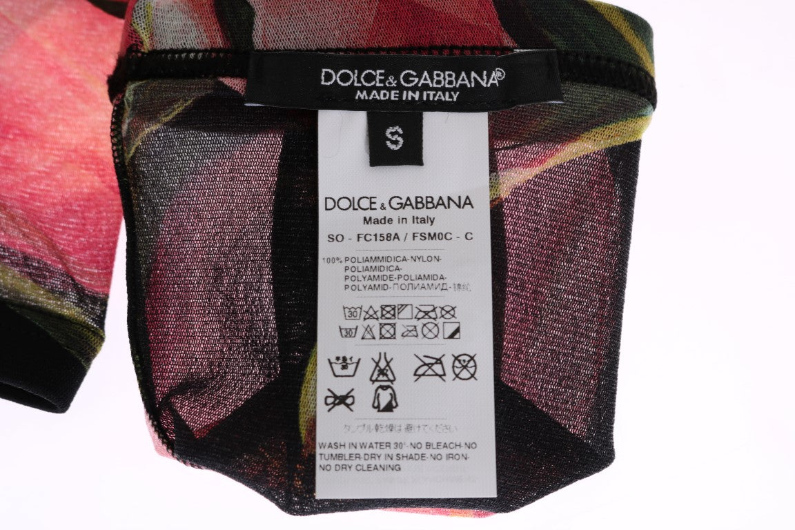 Dolce & Gabbana Multicolor Floral Tulip Nylon Socks - Whispers Of Wisdom Clothing