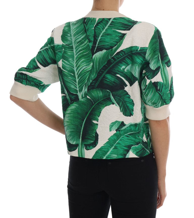 Dolce & Gabbana Pineapple Banana Sequins Crewneck Sweater - Whispers Of Wisdom Clothing