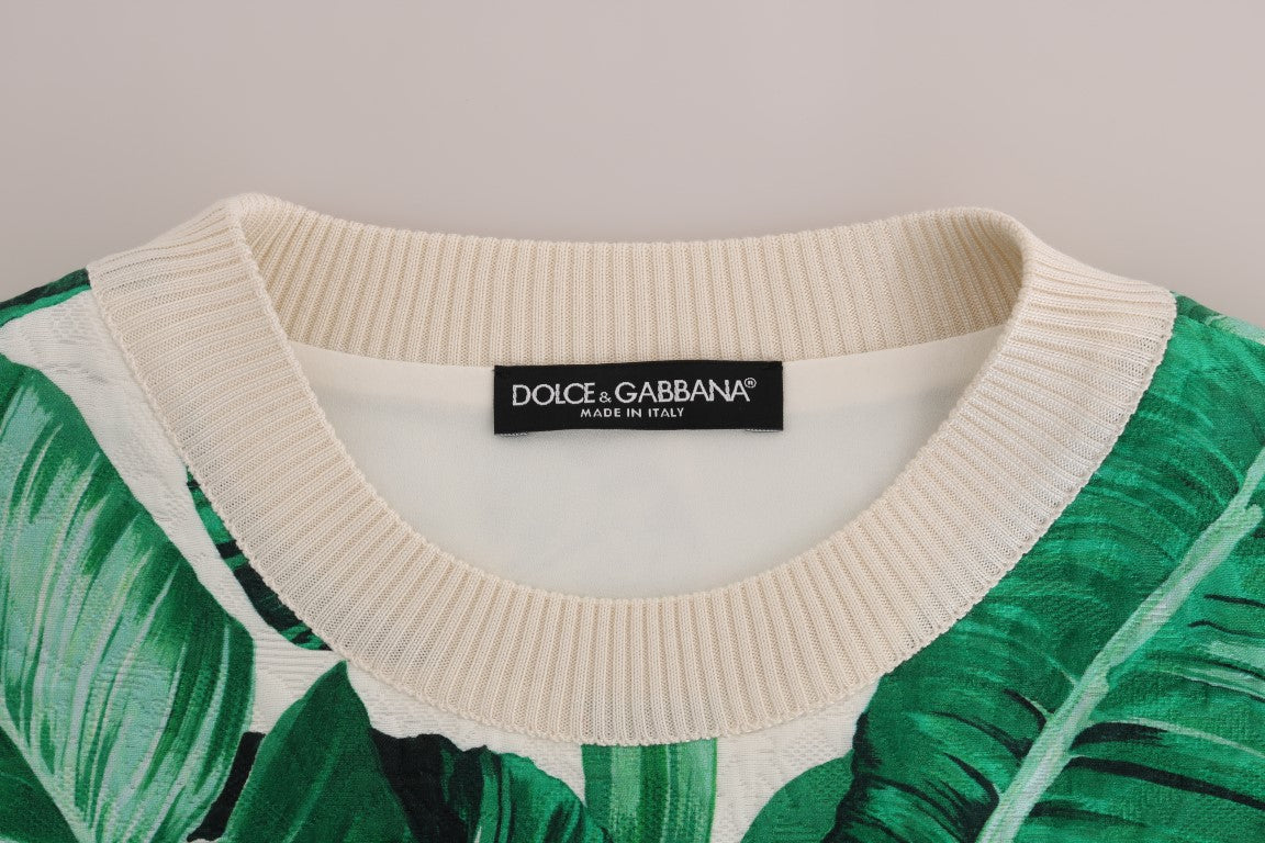 Dolce & Gabbana Pineapple Banana Sequins Crewneck Sweater - Whispers Of Wisdom Clothing