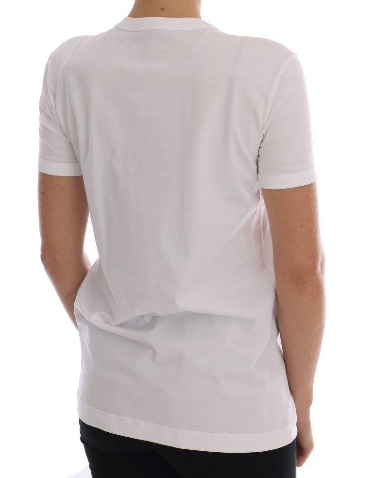 Dolce & Gabbana White Cotton Fairy Tale T-Shirt - Whispers Of Wisdom Clothing