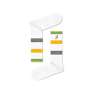 Happy Socks White Cotton Sock