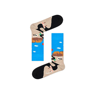 Happy Socks Blue Cotton Sock