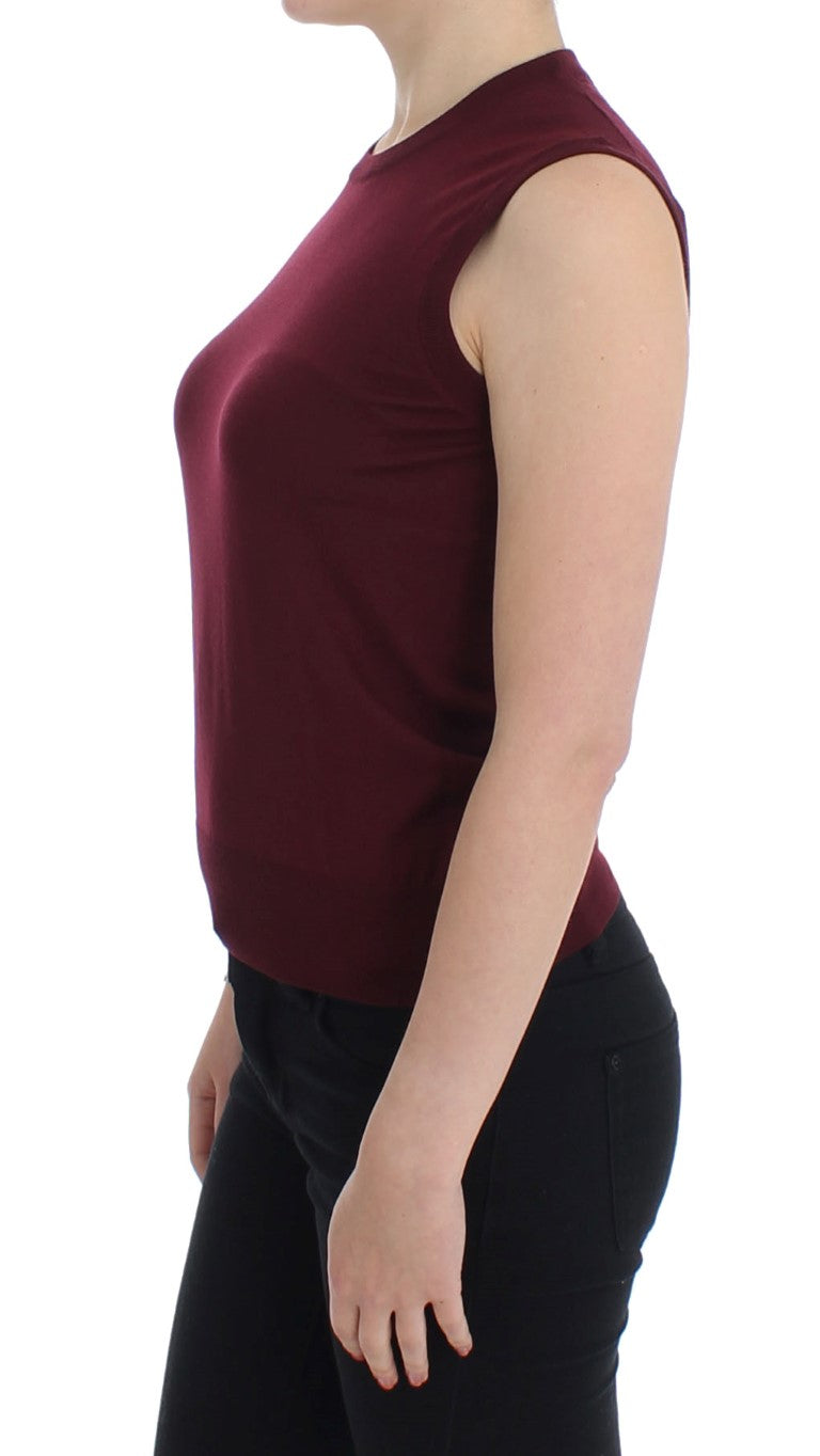 Dolce & Gabbana Red Sleeveless Crewneck Vest Pullover - Whispers Of Wisdom Clothing