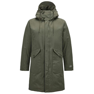 C.P. Company Green Polyester Men Parka