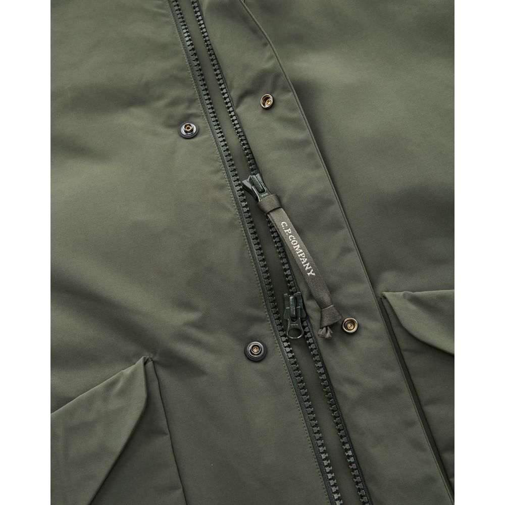 C.P. Company Green Polyester Men Parka