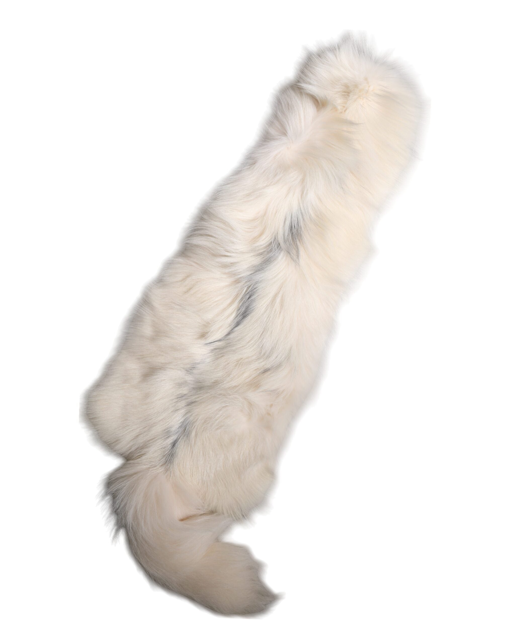 Dolce & Gabbana White Fox Fur Neck Wrap Warmer Winter Scarf