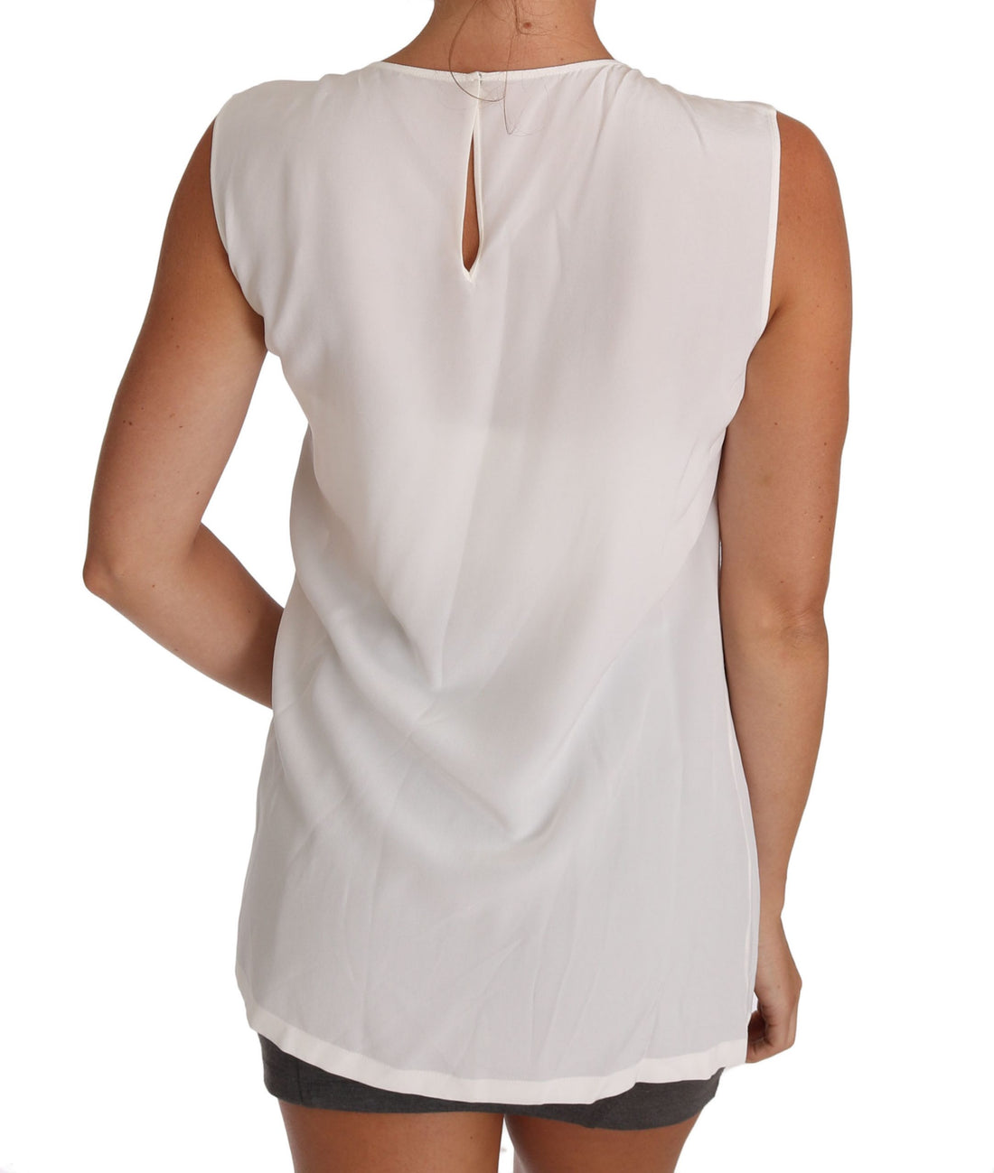 Dolce & Gabbana White Silk I LOVE ITALY Cami T-shirt - Whispers Of Wisdom Clothing