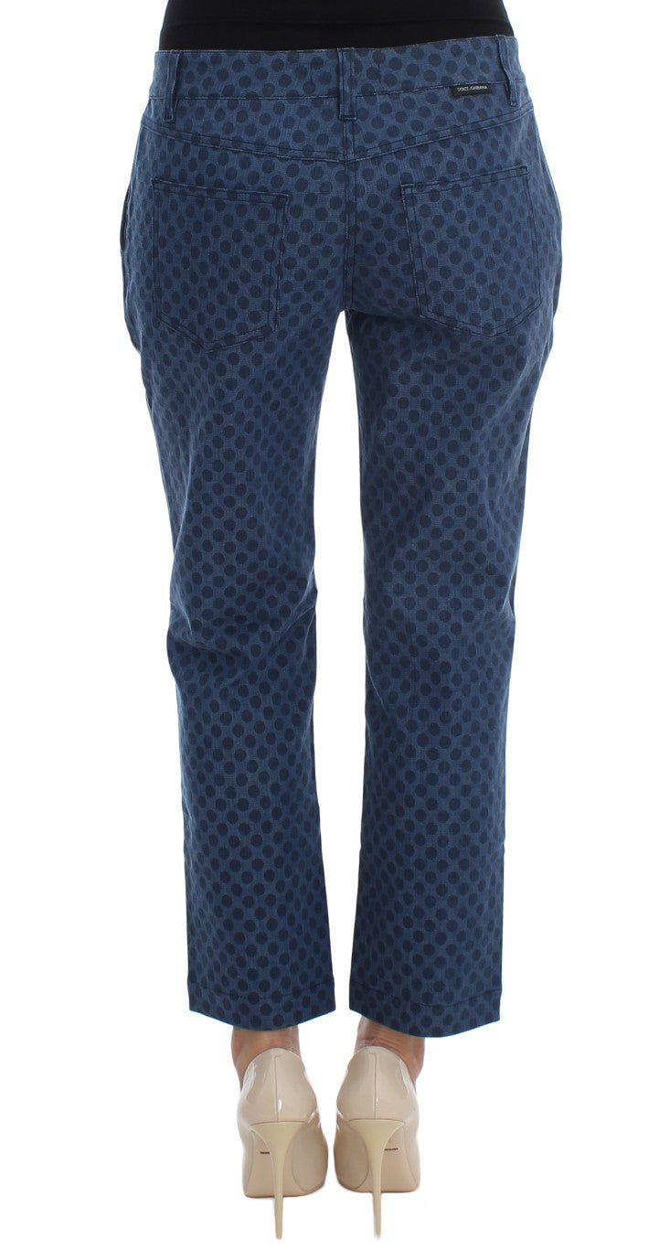Dolce & Gabbana Polka Dotted Stretch Capri Jeans - Whispers Of Wisdom Clothing