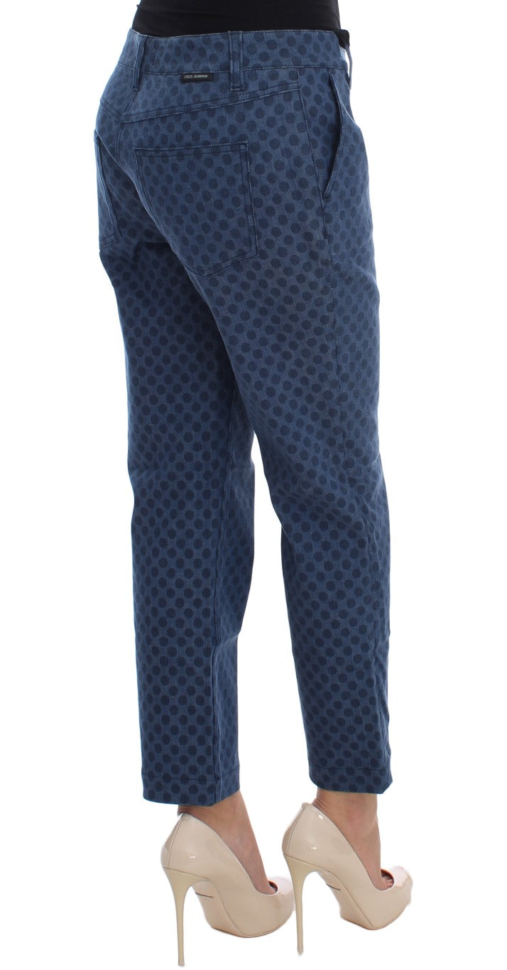 Dolce & Gabbana Polka Dotted Stretch Capri Jeans - Whispers Of Wisdom Clothing