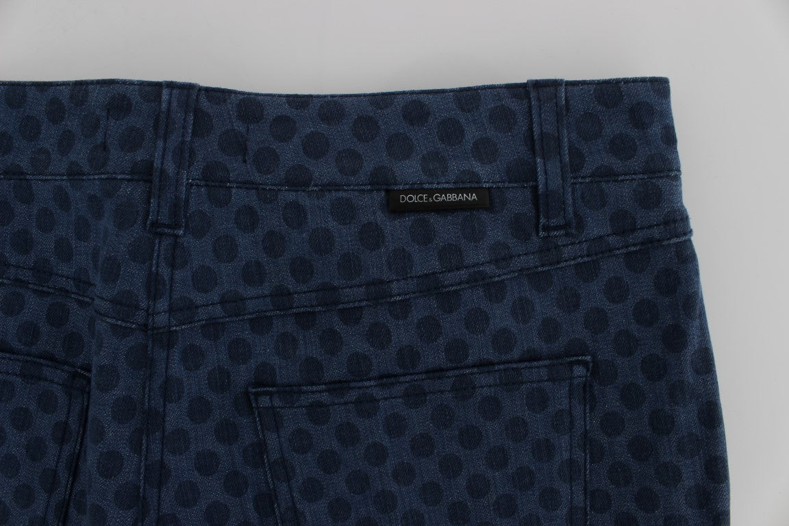 Dolce & Gabbana Polka Dotted Stretch Capri Jeans - Whispers Of Wisdom Clothing
